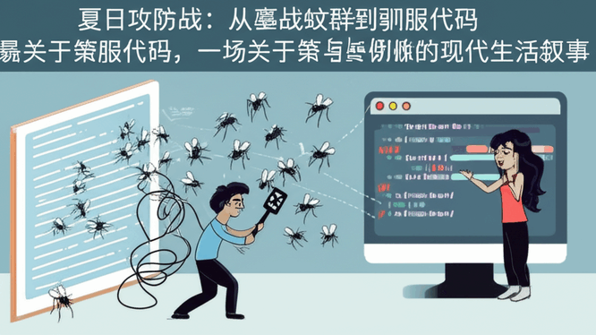夏日攻防战：从鏖战蚊群到驯服代码，一场关于策略与妥协的现代生活叙事