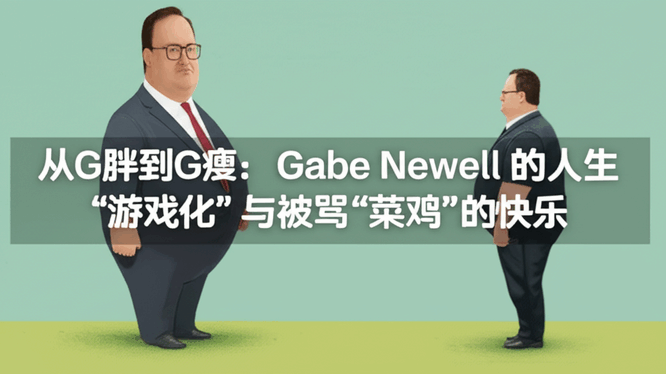 从G胖到G瘦：Gabe Newell的人生“游戏化”与被骂“菜鸡”的快乐
