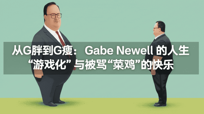 从G胖到G瘦：Gabe Newell的人生“游戏化”与被骂“菜鸡”的快乐