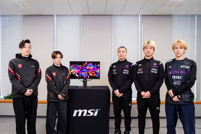 “真的有需要500Hz显示器的吗？” 让《Apex Legends》职业选手和MSI大使们亲自体验验证MSI“MPG 271QR QD-OLED X50”！2026.3.31 周二 18:00 “UNLIMIT”《Apex Legends》部门的三位成员，以及MSI大使TQQ、Ragis，共计5人的验证会即将拉开帷幕！？