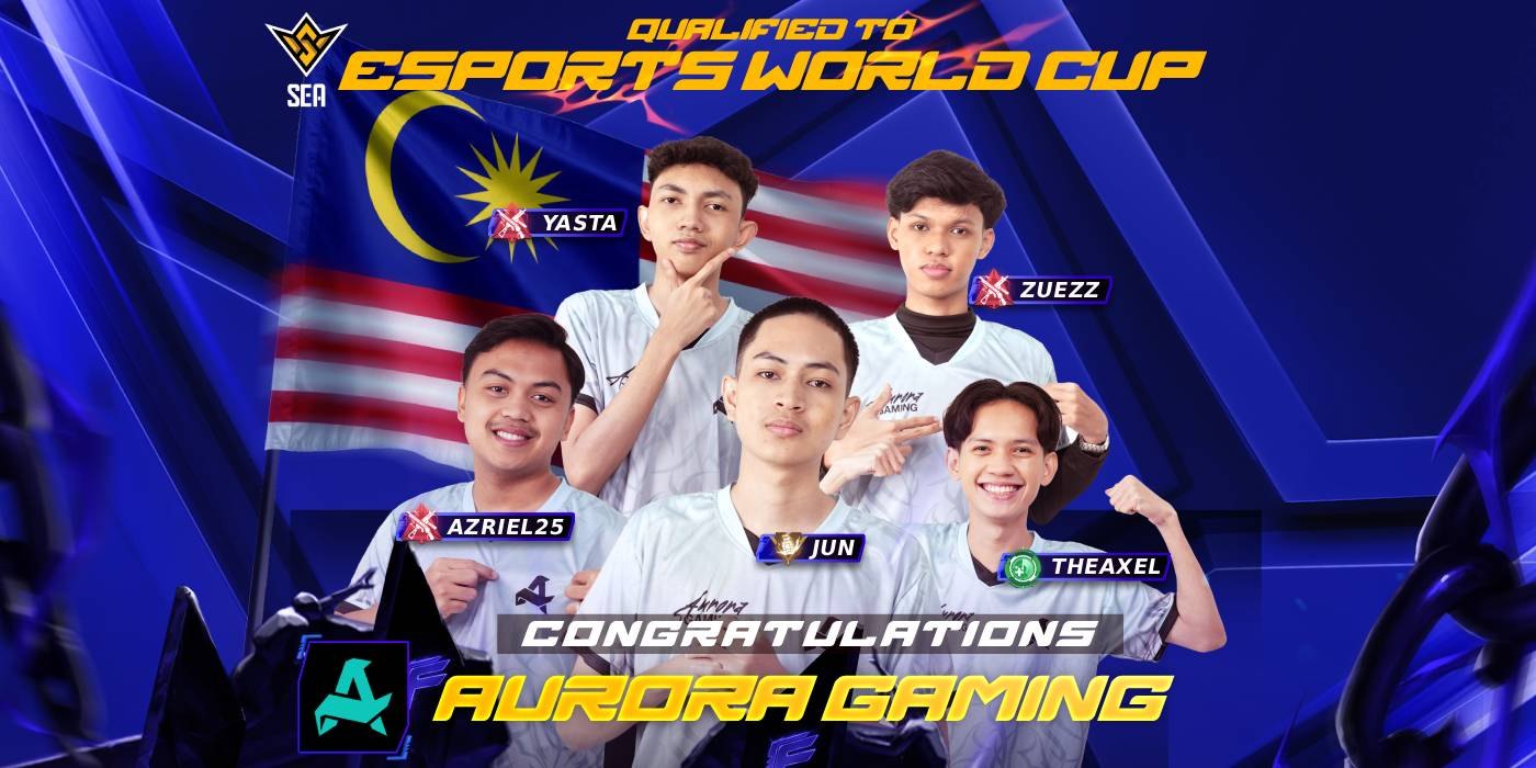 Aurora Gaming 成为马来西亚首支晋级 Free Fire 电竞世界杯的队伍