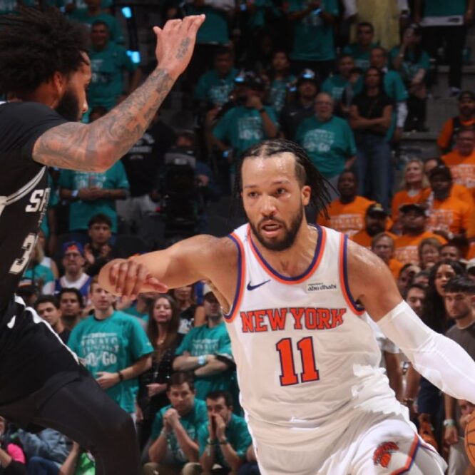NBA未来:尼克斯赢下首战后成为冠军热门;布伦森领跑总决赛MVP
