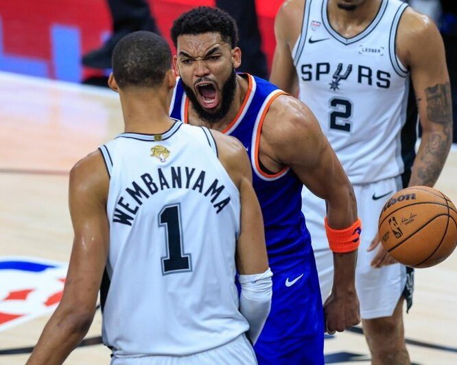 NBA/連兩場對位溫班亞瑪占優勢 唐斯FMVP呼聲水漲船高