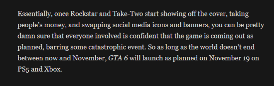 《GTA6》不会再跳票了!R星全面铺开宣传预购